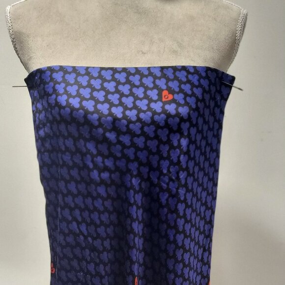 Ottod'Ame USA Size 6, Made in Italy 100% Viscose Blue/Black Skirt/or Dress - Picture 11 of 11